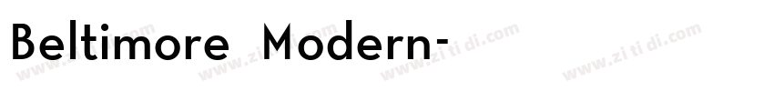 Beltimore Modern字体转换